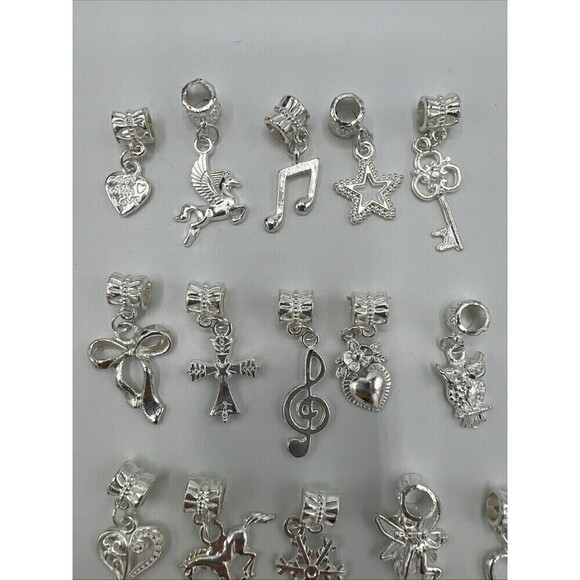 Variety of Silver Tone Bangle Spacers Jewelry Making - Picture 2 of 7